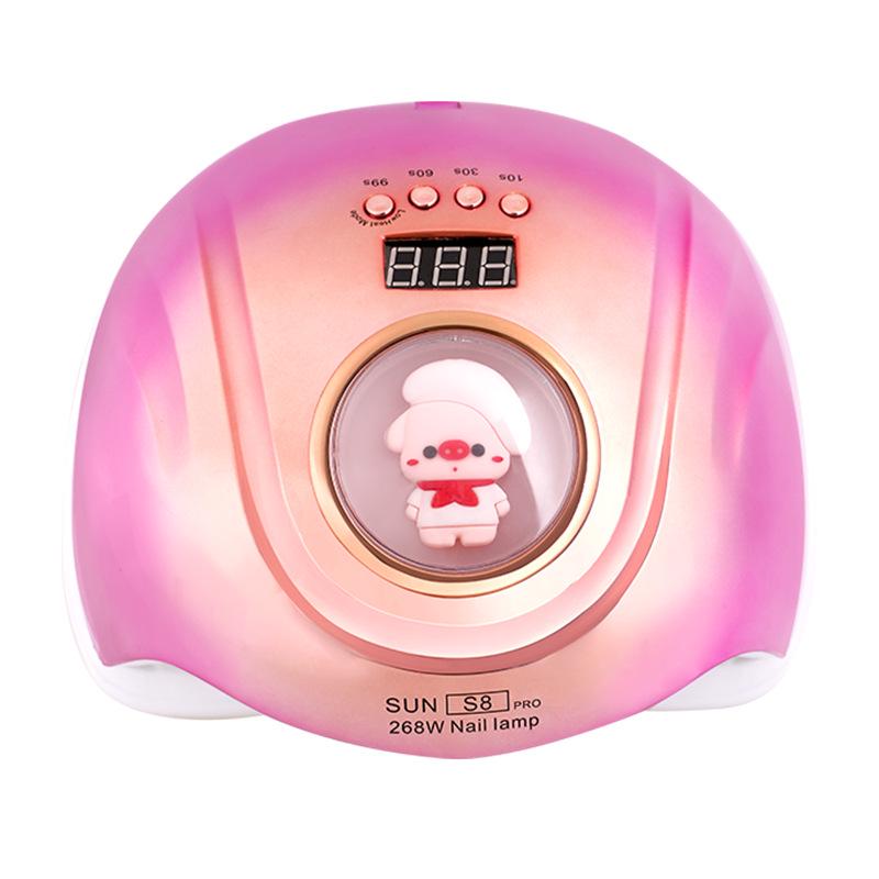 

High-Power Gradient LED Nail Lamp, Quick-Drying UV Light Therapy for Manicures