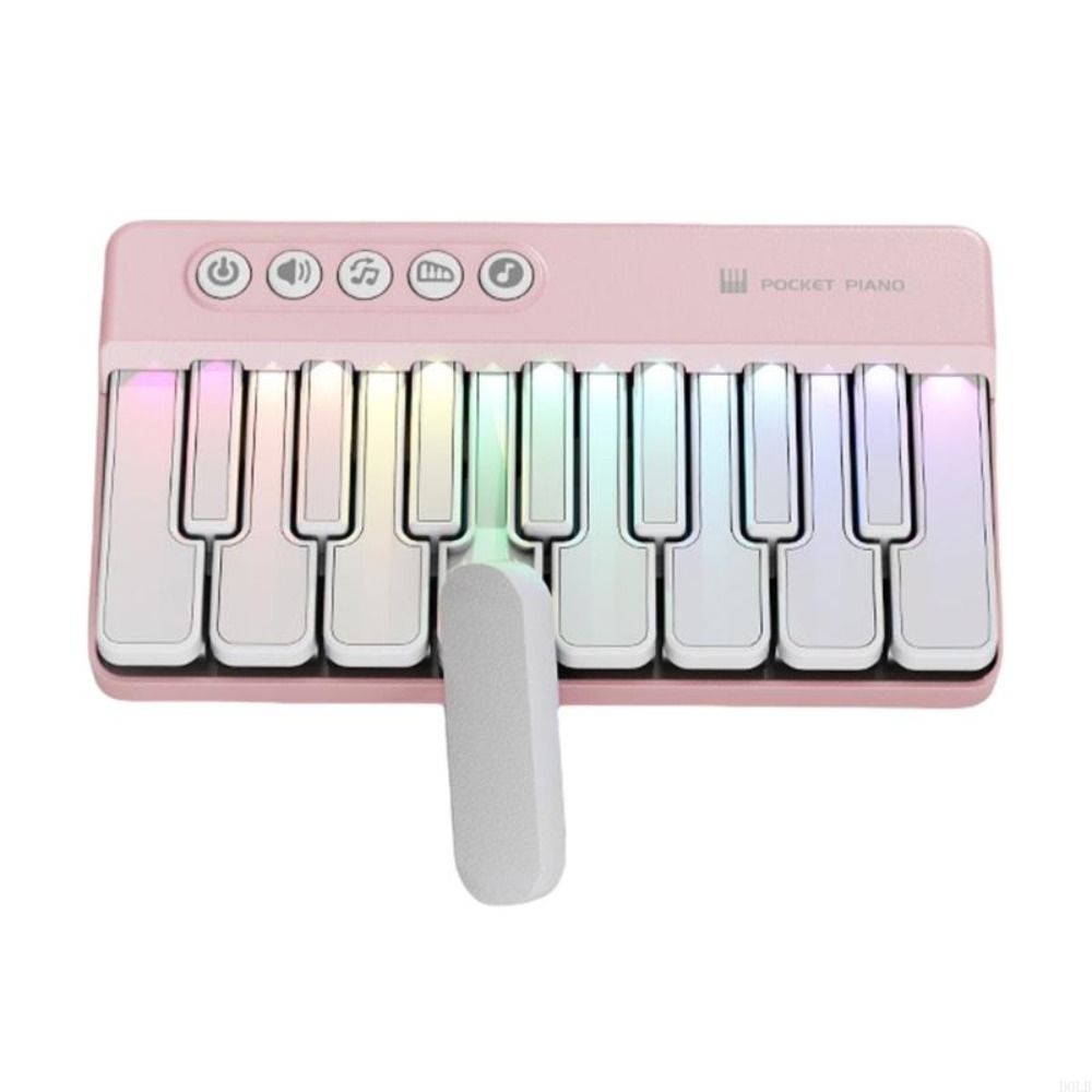 Rainbow Lights Kids Mini Piano 7 Colors LED Electronic Organ Keyboard  Beginner Learning