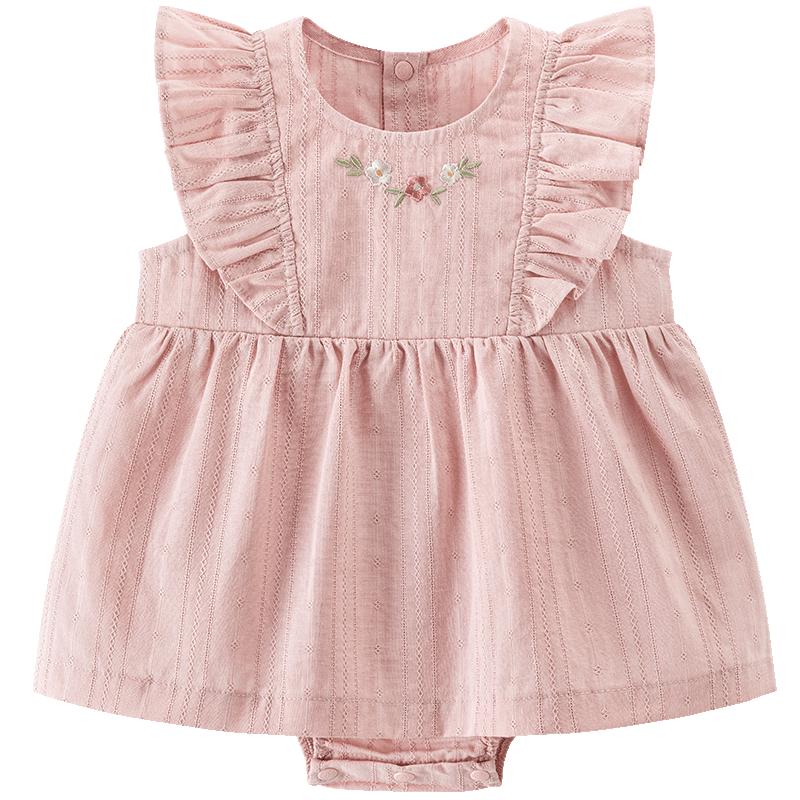 

Guaiqixiong Baby Girl Sweet Vest Romper Dress 90