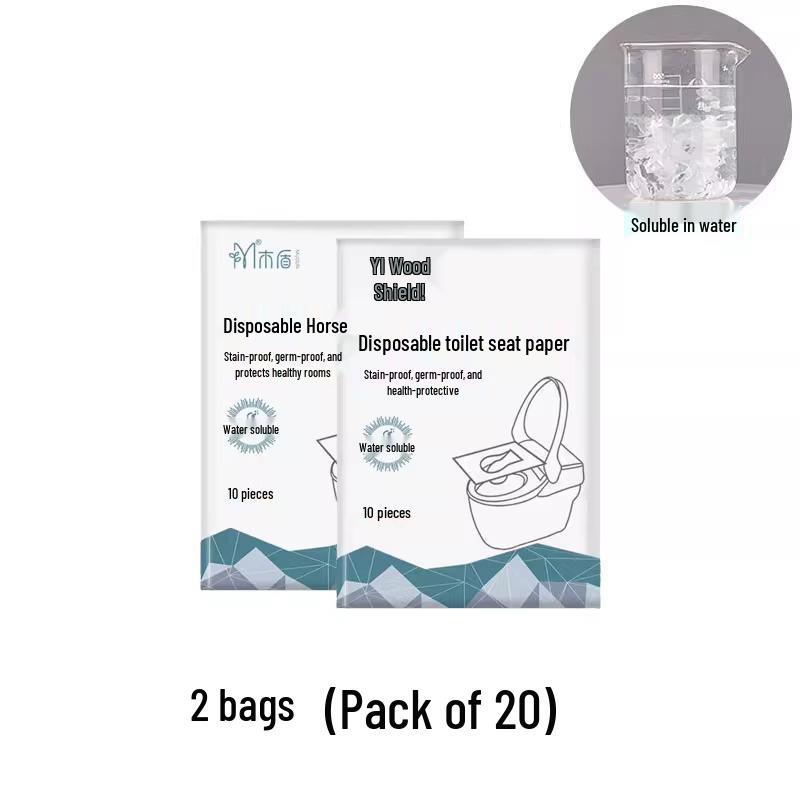 Maternity Travel Disposable Water-Soluble Full Coverage Anti-Dirty Toilet Seat Cover