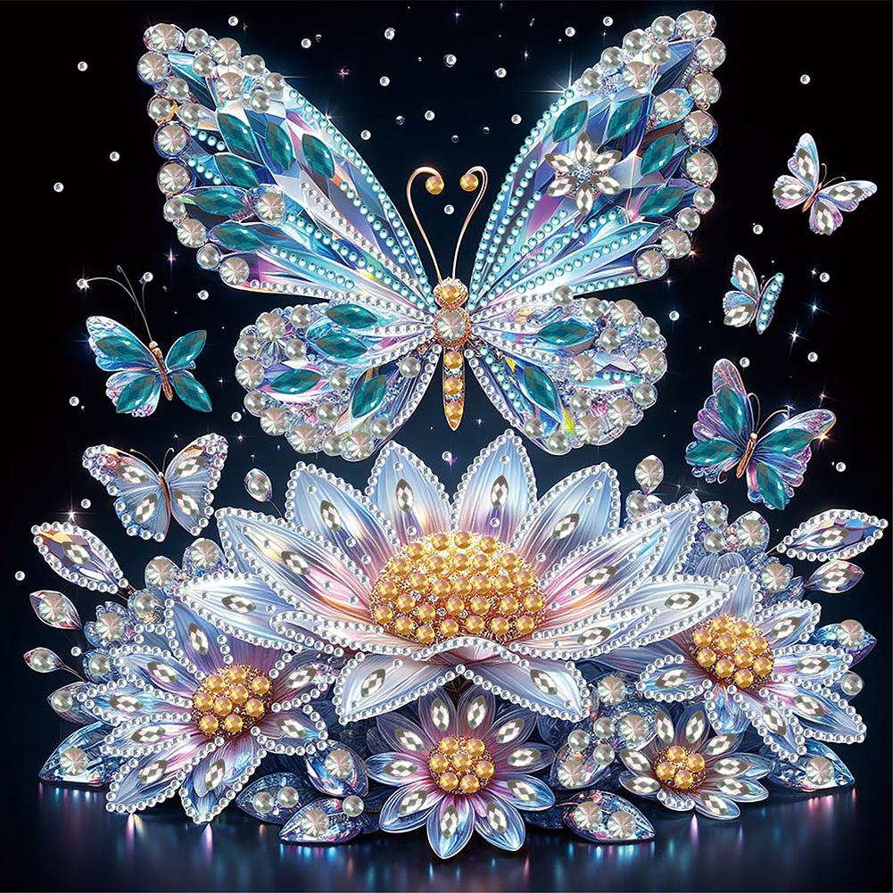5D DIY Partial Special Shaped Drill Diamond Painting Kit Butterfly Decoration