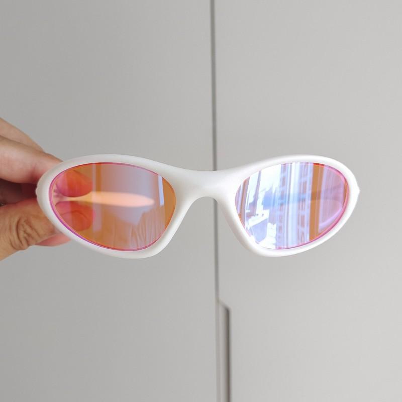 Outdoor Oval Sunglasses Men Women Retro Style Cycling Running Fishing