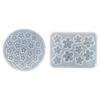 Flexible Resin Mold Pendant Molds Small Flower Shape Silicone Texture for Epoxy Crafts and Creative Wall Decorations