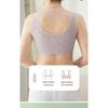 Plus Size Thin Front Closure Seamless Cotton Vest Bra For Middle Aged Elderly Women