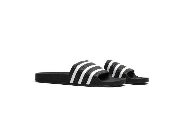 adidas Adilette Slides Black White