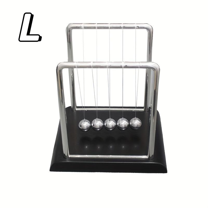 3 rozmiary Metalowe wahadłowe piłki do kołyski z czarną podstawą kwadratowe kreatywne biurko domowe dekoracja stołu prezenty urodzinowe