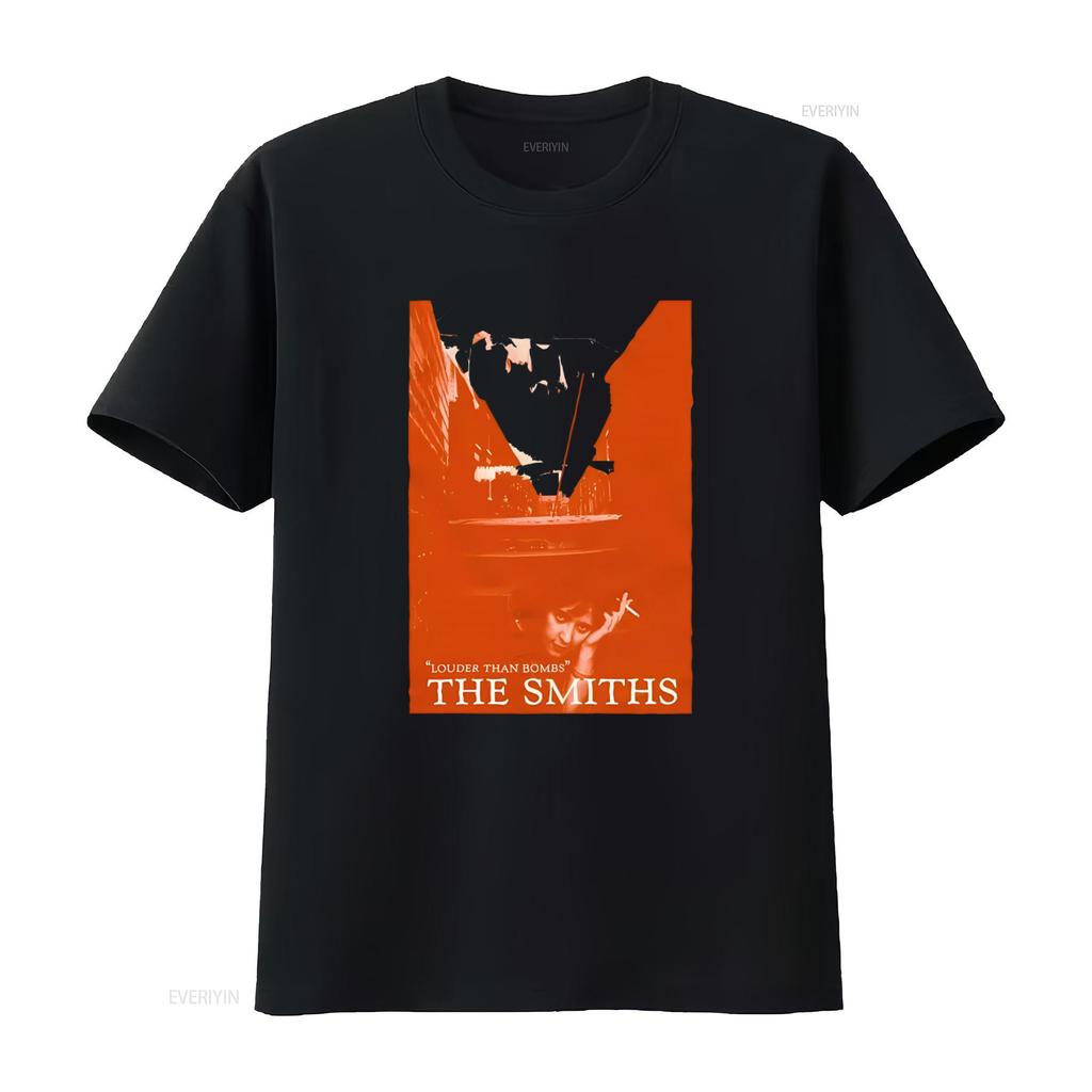 The Smiths Louder Than Bombs 1987 Promo Organic T Shirt vintage Washed Comfortable graphic Top For Everyday Wear Slightly