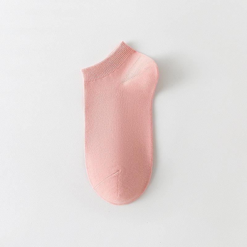 

Женские летние тонкие милые повседневные однотонные низкие носки 1 pair розовый