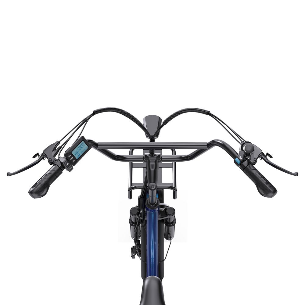 Elektrický bicykel Apefox Rh30 18" koleso 500W motor Mestský elektrický nákladný bicykel 48V 15Ah Dvojité kotúčové brzdy 7 rýchlostí Maximálny dojazd 70 km Modrý