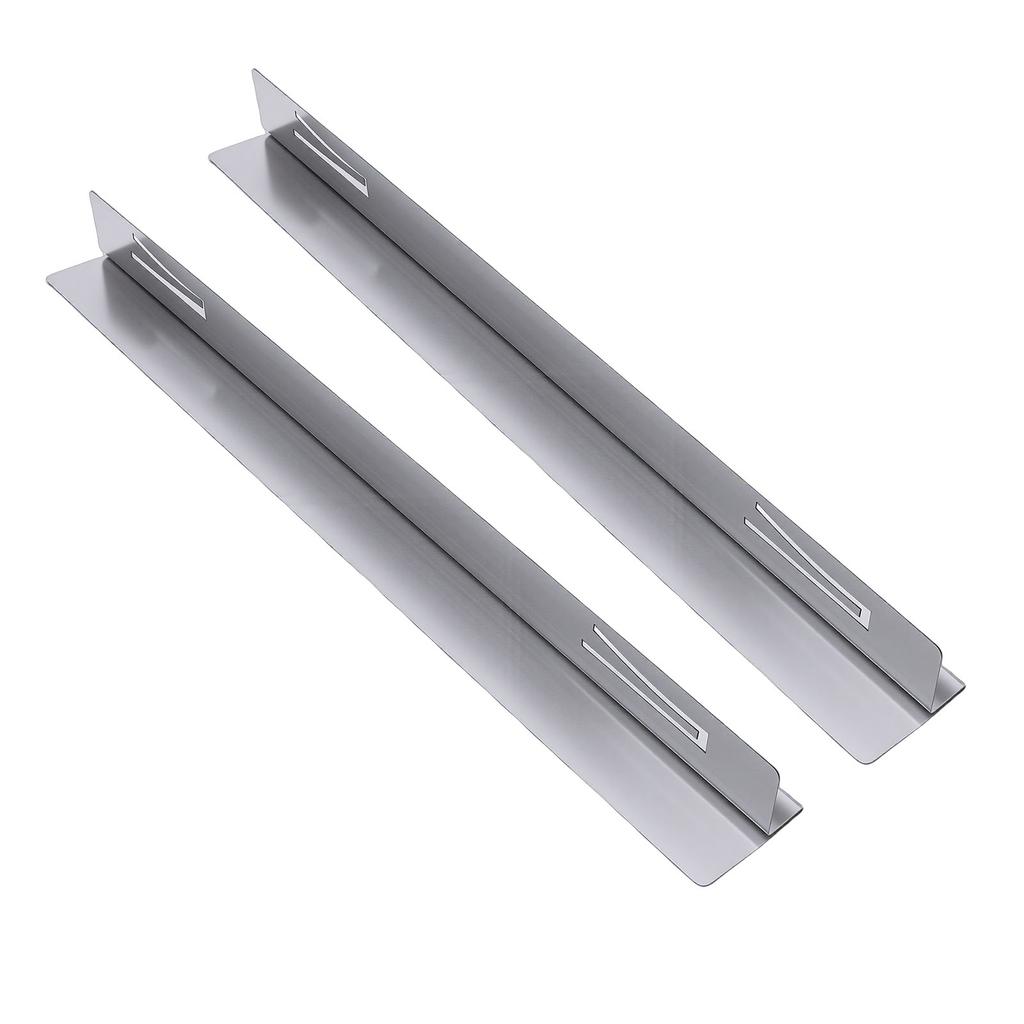 1 Paar 35CM Edelstahl Herdspaltabdeckung Küchenarbeitsplatten-Spaltfüller für Gasherd Induktionskochfeld