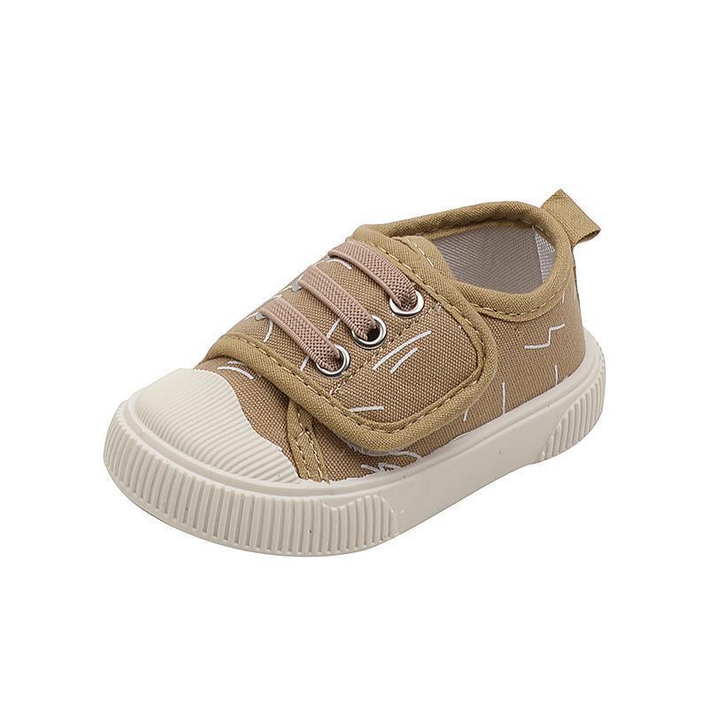 Toddler Breathable Canvas Shoes - Spring & Autumn Baby Walking Shoes, Non-Slip Skate Shoes for Boys & Girls, Casual Kids' Single Shoes.