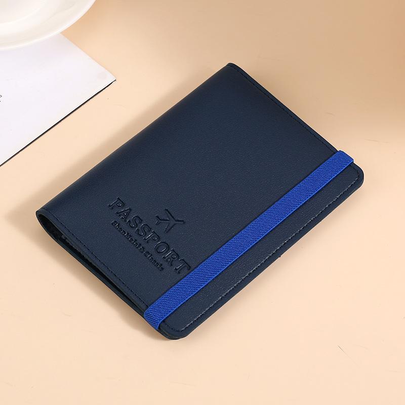 Кожаный ремешок из ПУ Чехол для паспорта Многофункциональный держатель для паспорта Держатель для билетов Держатель для удостоверения личности Обложка для паспорта Дорожные аксессуары