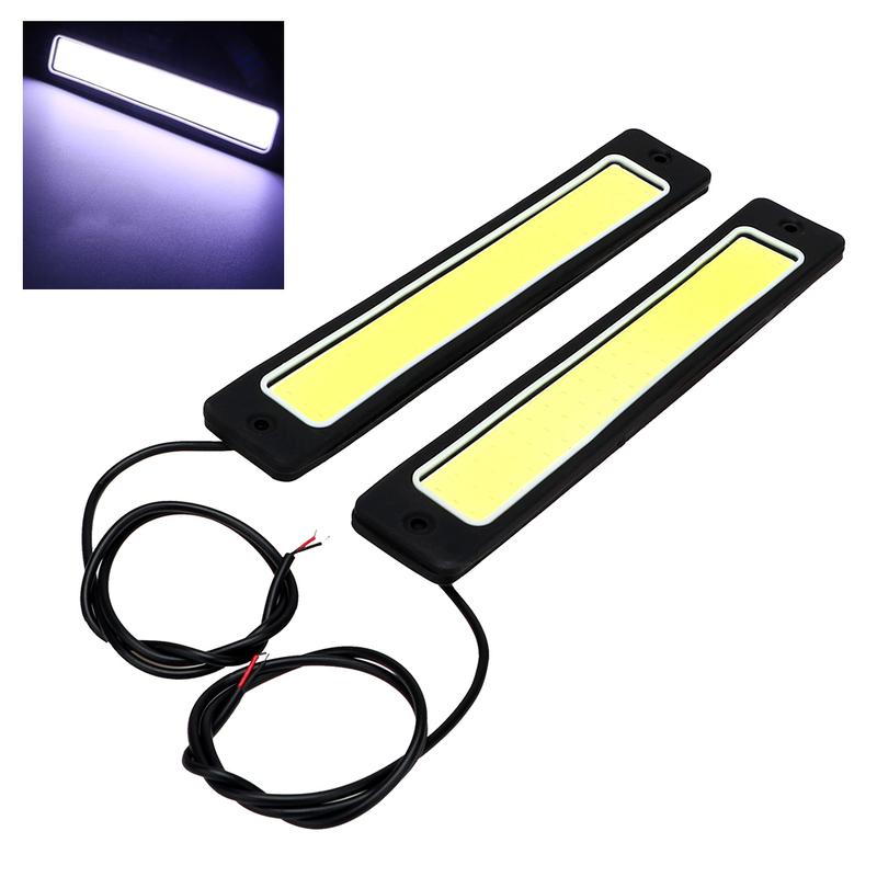 

Flexible Daytime Running light Bendable Reversing Lamp Super Bright Day Time Lights 2pcs Fog Lamp Car-styling COB LED Car DRL 2 Pieces
