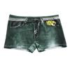 Herren-Boxerunterwäsche, mittelhoher Schnitt, Imitation von Jeans mit 3D-Druck, Shorts, Slips, elastische Wraps, U-konvexe Höschen