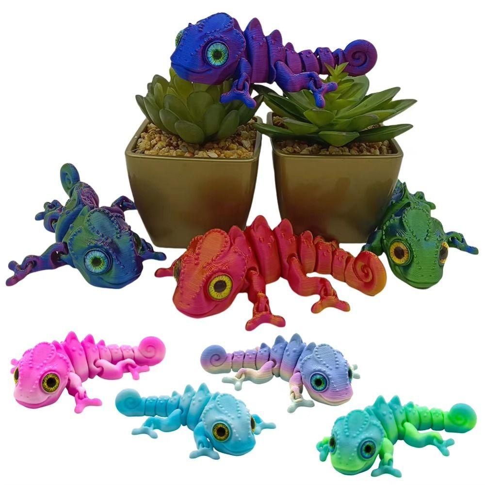 Multi-joint Lizard Figures Simulation Eyes Simulation Lizard Figurine  Home Decor