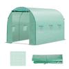 Greenhouse Film, 3 X 2 X 2 M, Waterproof Garden Film with UV Protection, Plastic Film Without Frame, Tarpaulin, Green