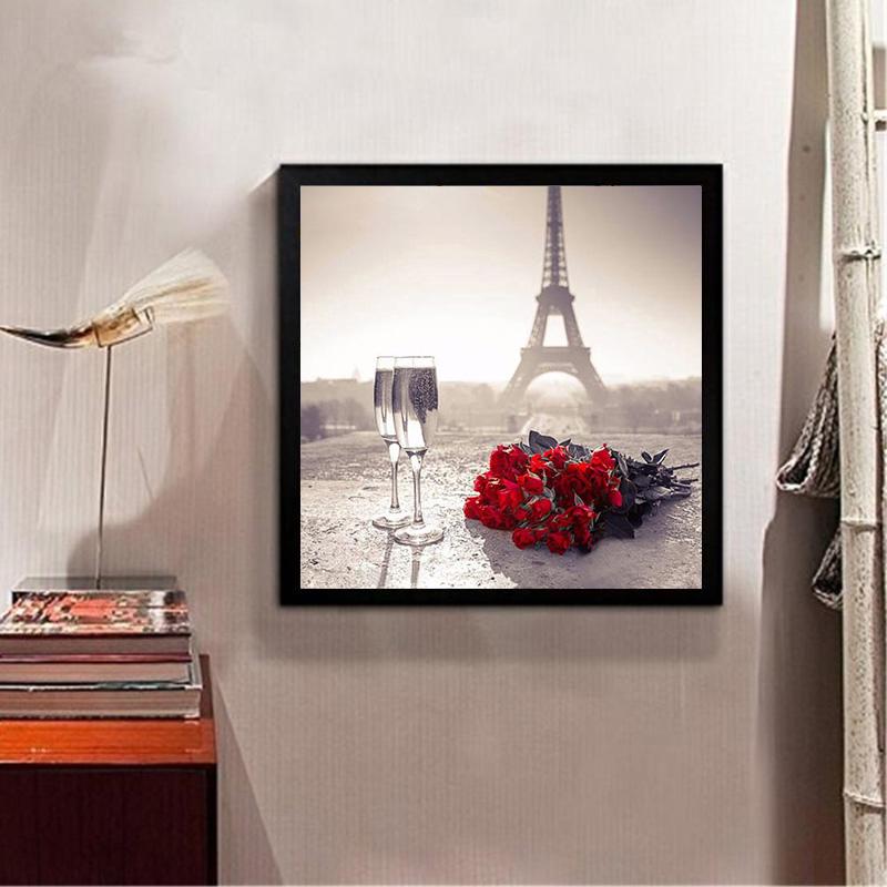 

HUACAN 5D алмазная живопись DIY 5D цветок Алмазная вышивка картина горный хрусталь вышивка крестиком Декор 25*25 cm