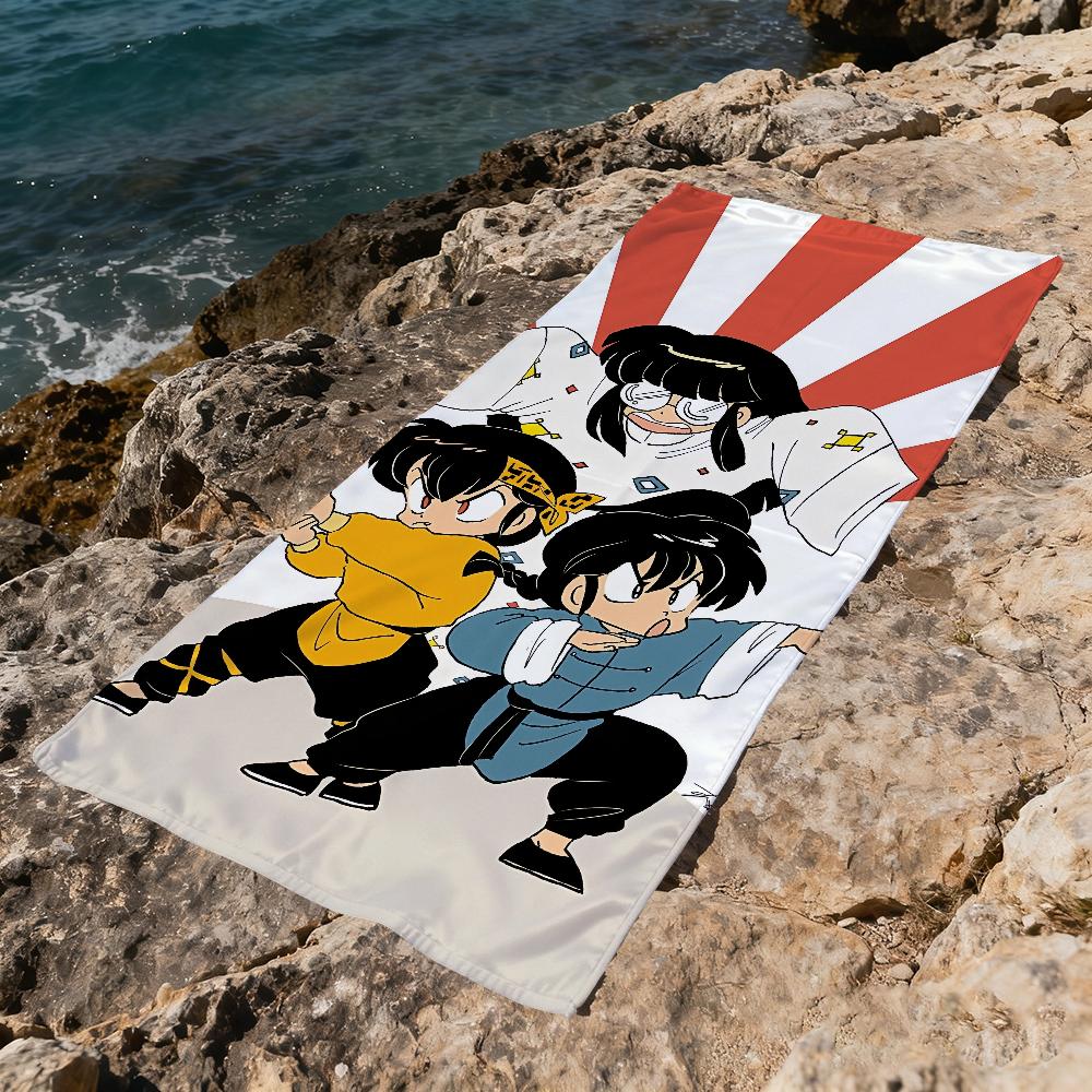 R-ranma-a anime cute Towel Beach Quick Dry Soft Pool Towels Gift for Travel Gym Shower Camping sports