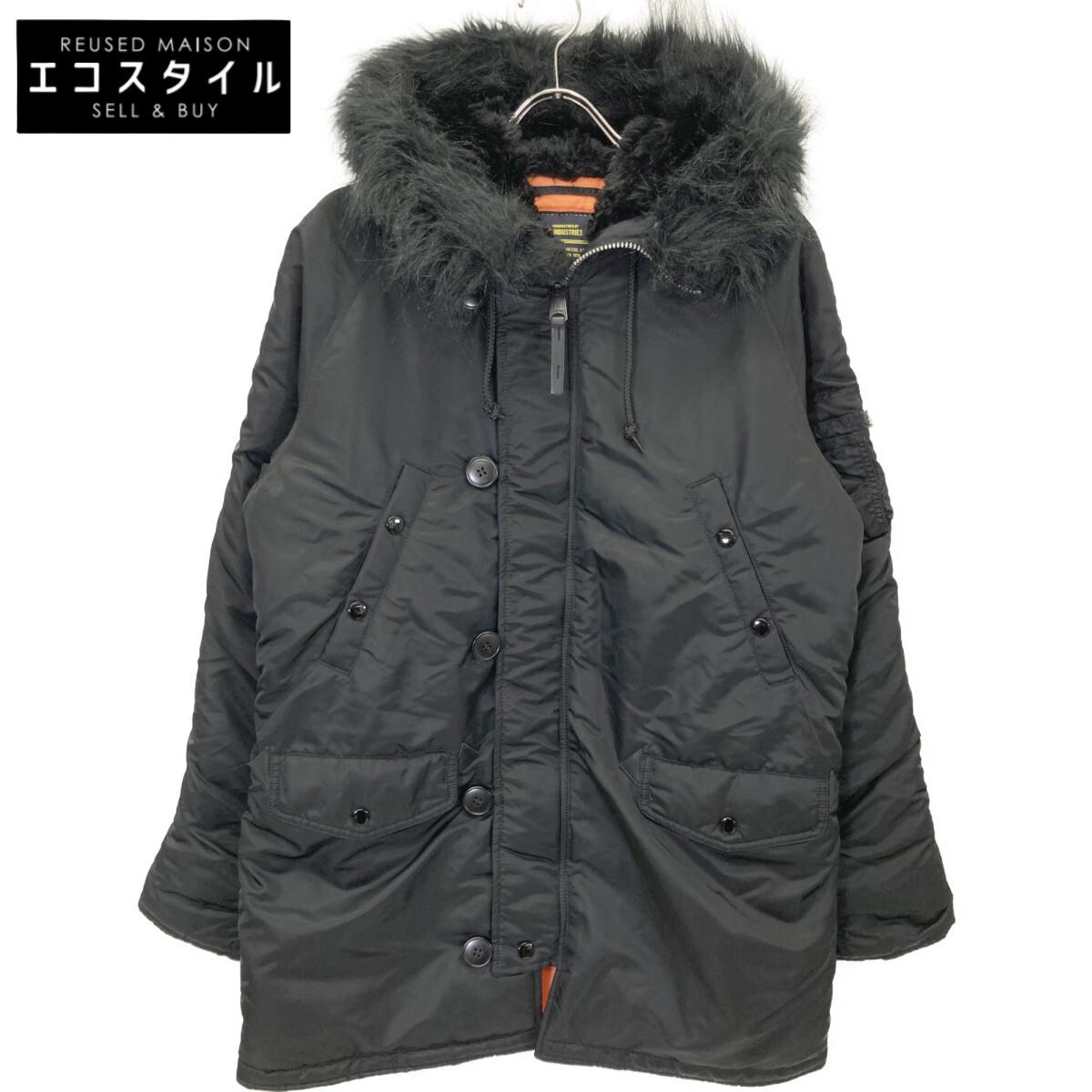 

ALPHA INDUSTRIES Black N-3B Flight Jacket coat M blackUsed