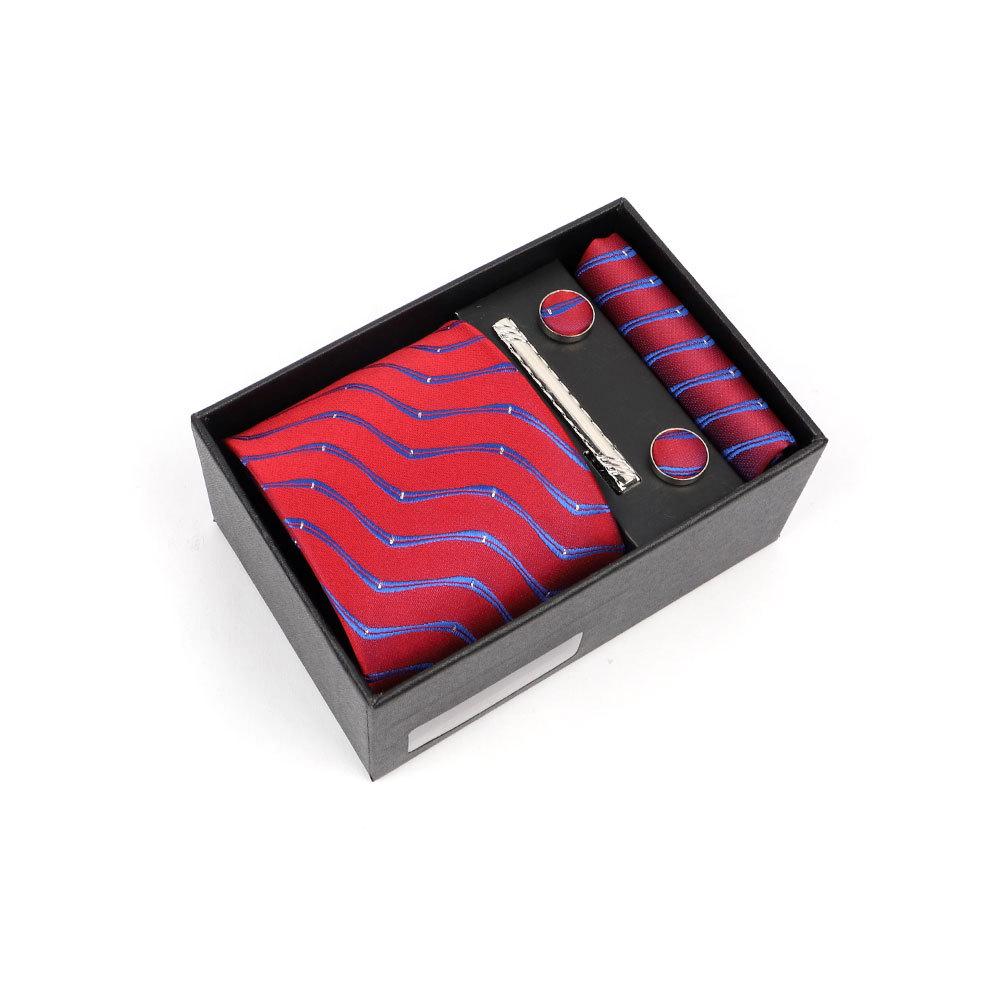 Luxury Men's Tie Gift Box with High-End Jacquard Embroidery