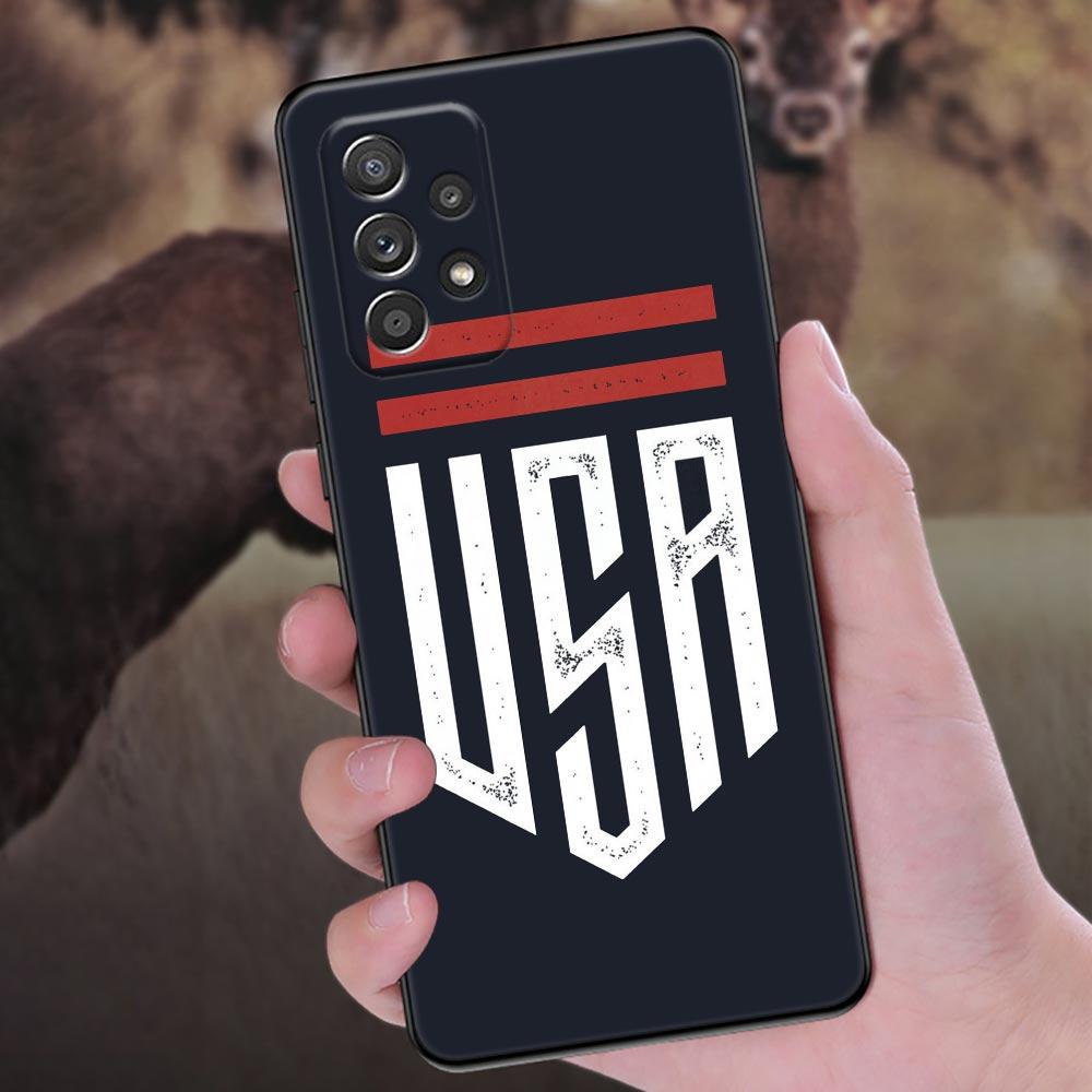 American USA Flag Star Phone Case For Samsung Galaxy A57 A56 A37 A55 A36 A26 A54 A52 A35 A34 A25 A17 A16 A15 A07 A06 Soft Cover