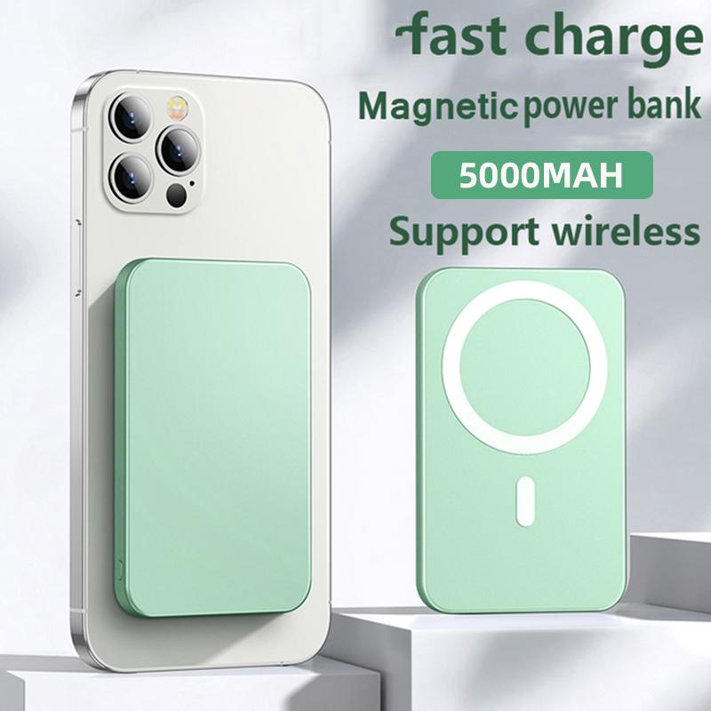 Meiyulin 15 W schnelles kabelloses Ladegerät, magnetische Power Bank, 10000 mAh, tragbarer universeller externer Ersatzakku für iPhone 14 Samsung