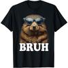 Bruh The Groundhog Woodchuck Photo Ground-Hog Day Funny Bruh T-Shirt