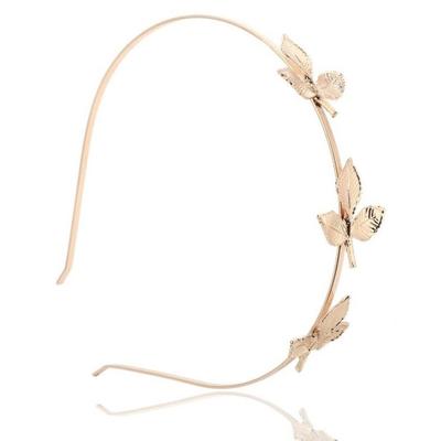 Hairband 3 Leaves Gold Hair Ornament For Women Stylish