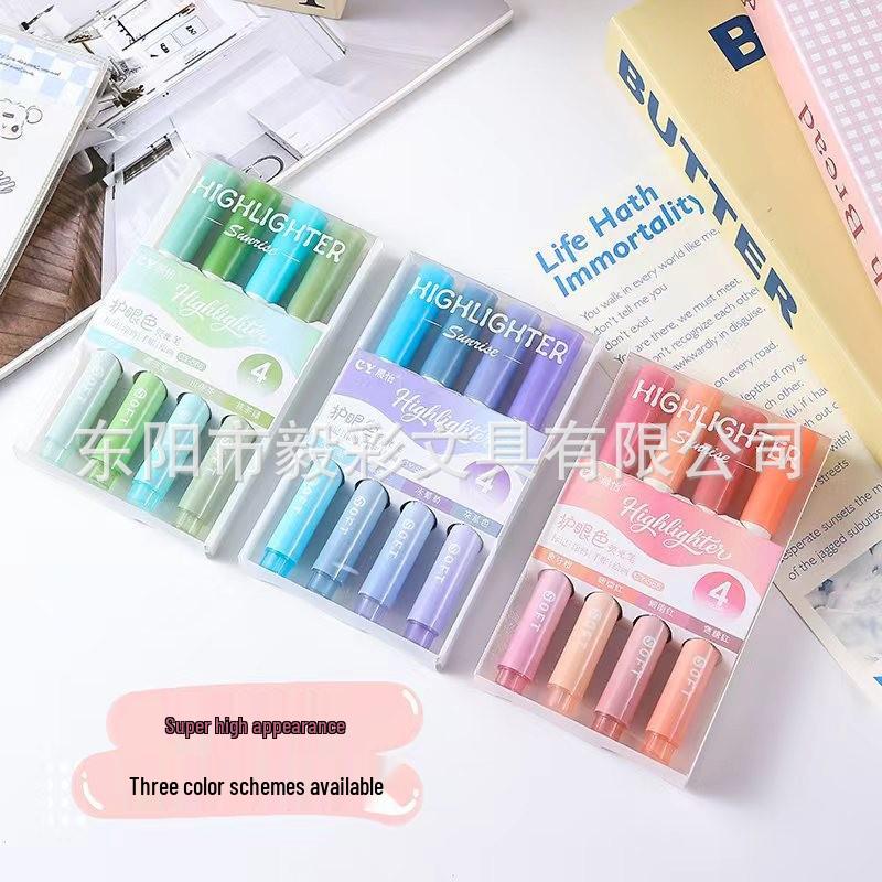 Gradient Highlighter: Eye-Friendly, Large Capacity, Ideal for Students