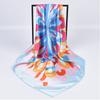 New Fashion Square Silk Scarf Women Luxury Brand Satin Print Hijab Scarves Pareo Bandana Female Shawl Wrap Headband Foulard