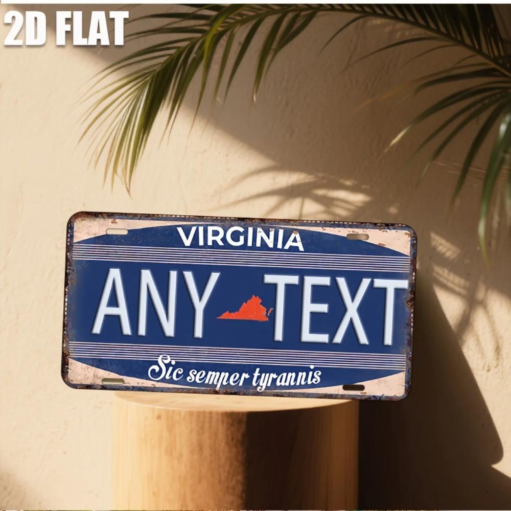 Custom Text Personalized Aluminum Plaque Indoor Outdoor Wall Decor Sign