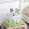 1:12 Miniature Fabric Storage Basket Lace Storage Box Furniture Home Model Decor Toy Doll House Accessories