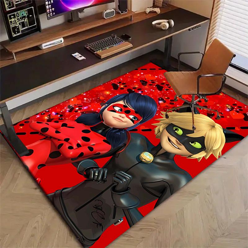 1 pezzo Coccinella (2) Tappeto Tappeto Stampato per Camera da Letto Soggiorno Decorazioni per la Casa Tappeti Tappetino Tappetino Antiscivolo Tappeto per Comodino