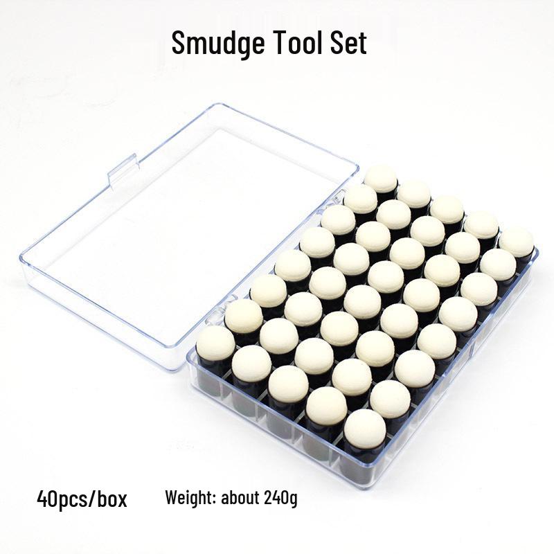 

DIY Finger Painting Sponge Set for Kids - Finger Cots and Graffiti Tools Matcha Green - 40 pcs/box