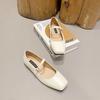 Fashion Flat Shoes for Women 2025 Spring Autumn Mary Janes Shoes Square Toe Shallow Casual Ladies Shoes Women's Plus Size 41-43 loafers