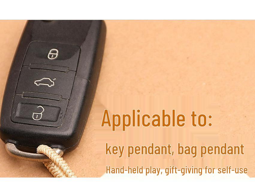 Zhenqiao Five Elements Pixiu Keychain: Wood, Fire, Earth, Metal, Water Crystal Pendant.