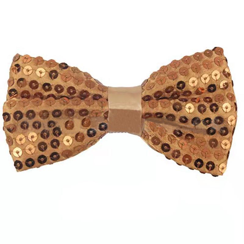 Nœud Papillon à Sequins Cravate de Scène Pour Homme Femme Mode Danse d'Équipe Nœud à Sequins Coloré Fête Brillant Sequins Nœud Papillon
