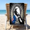 1pc Football2 Beach Towel with Custom Name, Beach/Swimming/Bath/Picnic/Camping Towel, Suitable for Seaside Beaches