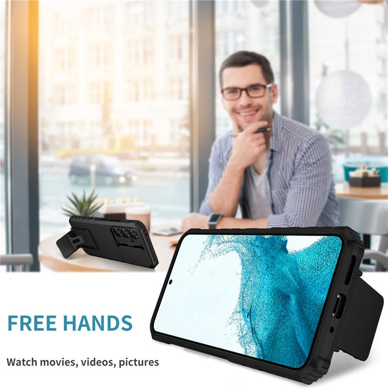 Für Samsung Galaxy A14 A24 A34 A54 Hülle Kameraschutzhalter Ständer Silikon Stoßfeste Panzerhülle Für Galaxy A04 A04S A04E