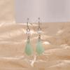 Vintage Ear Ethnic Decorations Copper Earrings With Exquisite Pearl And Tianshan Jade Flower Lotus