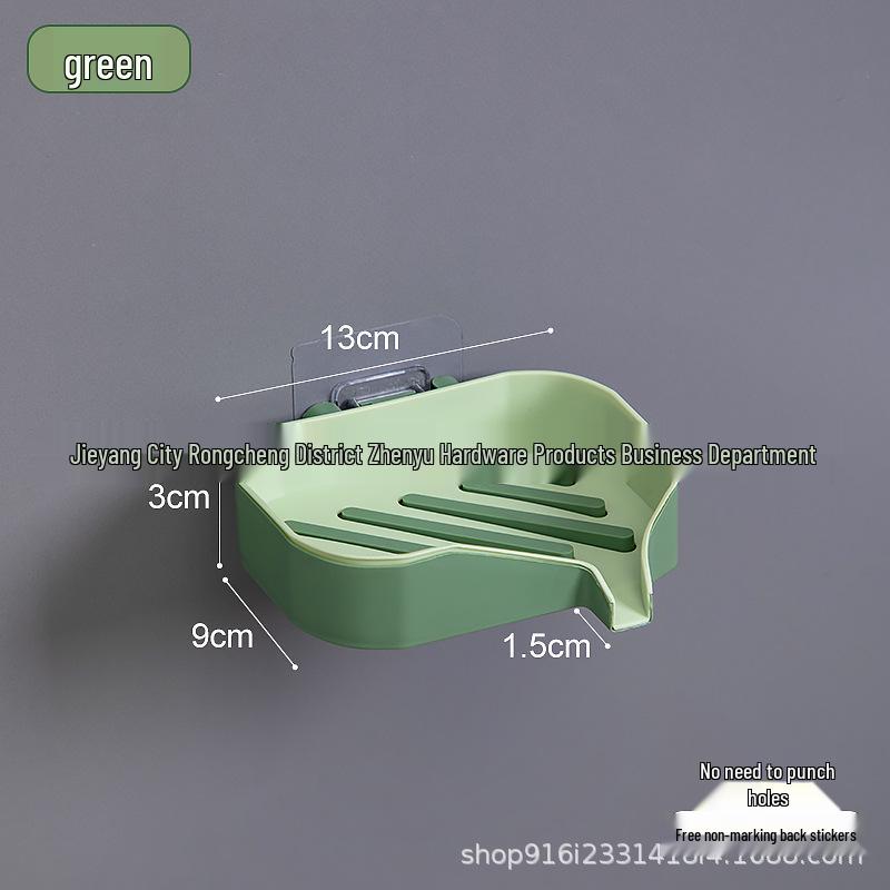 Double Layer Creative Color Block Wall-Mounted Soap Rack