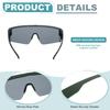 Sports Polarized for Gray Green [uxcell] Sunglasses, Unisex, Lenses, Cycling, Hiking, Driving, Fishing, Running, &