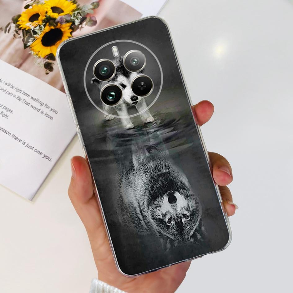 For Realme 12 Pro Plus Case Popular Flower Astronaut Soft Clear Silicone Phone Cover on Realme 12 Pro 5G 2024 Funda RMX3842 Case