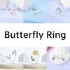 Blue Eyes Adjustable Ring Copper Authentic Elephant Turtle Lotus Infinity Love Open Rings Ideal For Women Wedding Jewellery