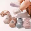 0-1Y Lovely Cartoon Baby Socks Hair Band Set Infant Toddler Non Slip Breathable Short Socks Newborn Headband Gift Photo Props