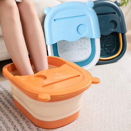 Folding Foot Bath Basin Space-saving Foot Relaxation Tub Massage Foot