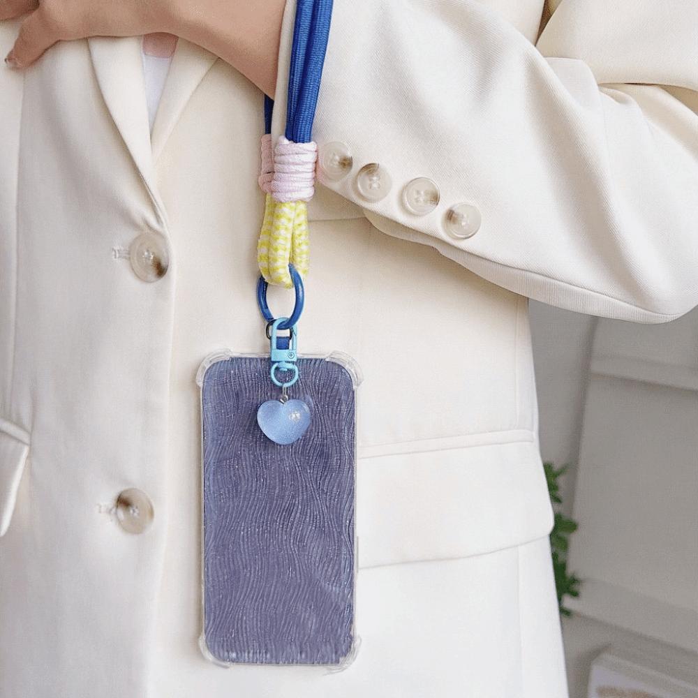 Detachable Mobile Phone Strap Love Keychain Mobile Phone Charm Mobile Phone Lanyard  Lanyard Patch