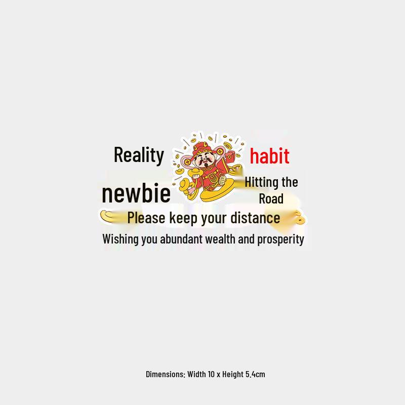 Internship Blessings: Creative Newbie Warning Car Rear Windshield Decorative Sticker