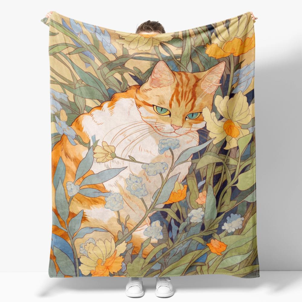 The Starry Night Throw Blanket Art Oil Painting Style Soft Cozy Blankets Soft Warm Flannel Blanket for Bed Room Home Sofa