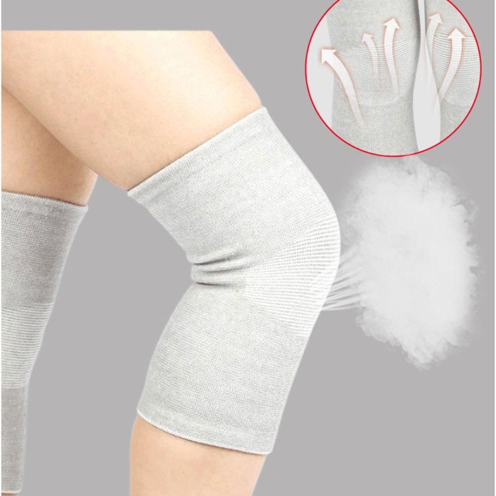 Cotton Polyester Compression Knee Brace Nude Black Grey Knee Pads Warm Fitness Equipment  Men Women